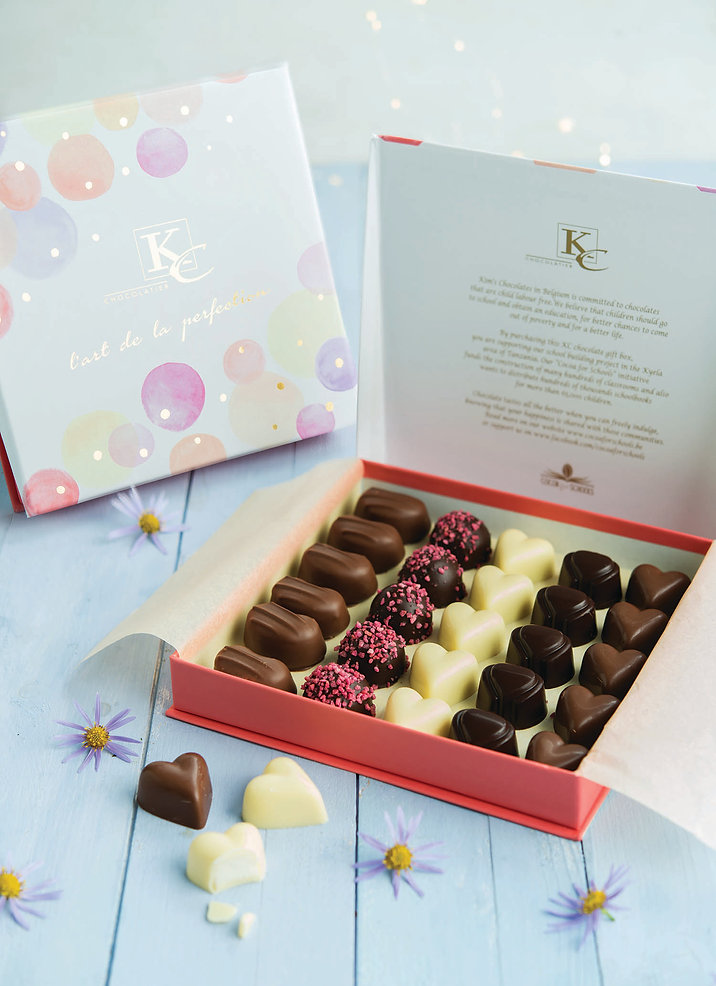 KC Chocolaties praline gift box