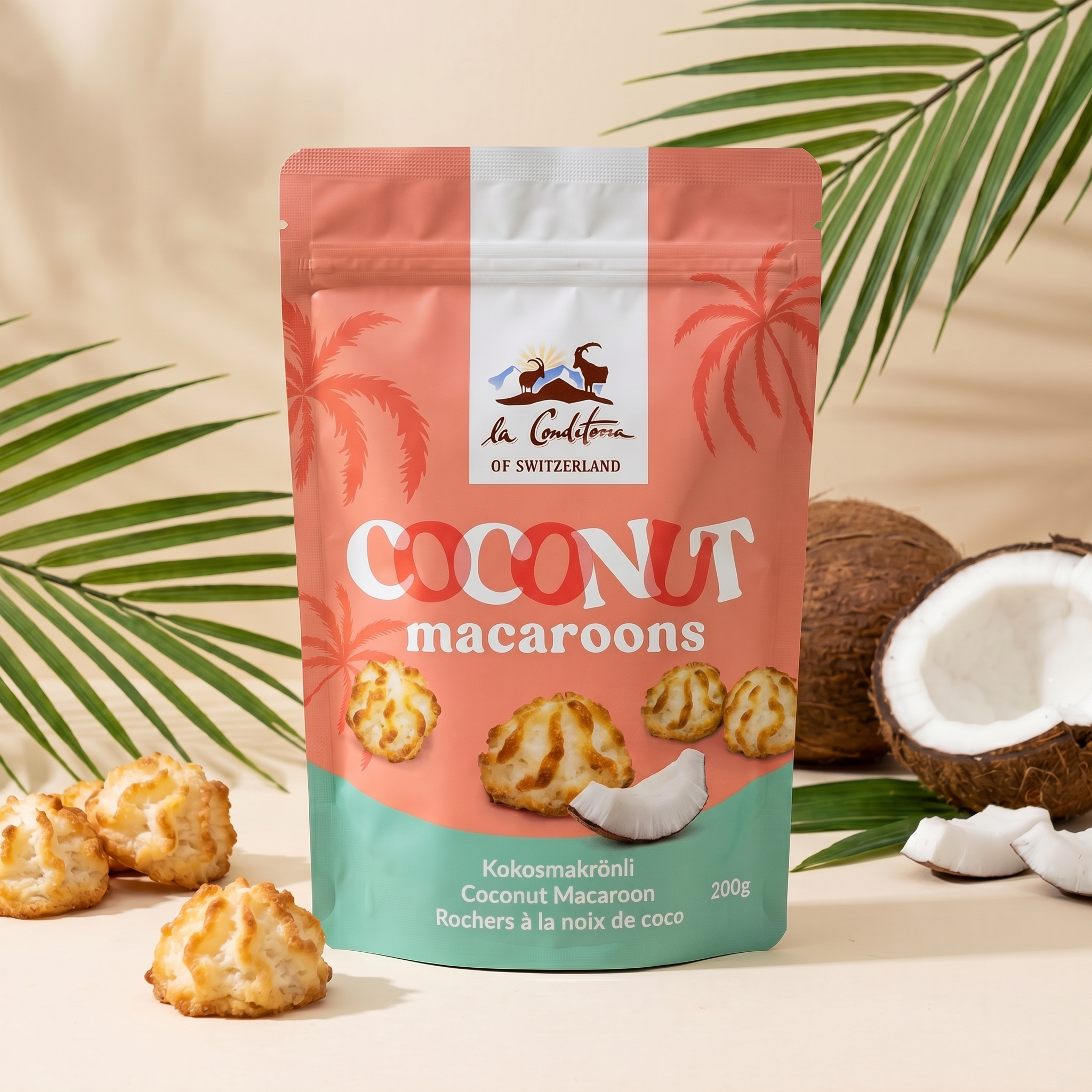 La Conditoria coconut macaroons pouch, 200 g